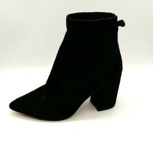 Steven Womens Pull On‎ Block Heel Ankle Boot  Black 10 M